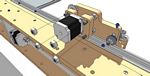 Drive the remaining nuts to permanently hold the y-axis motor mount into position 